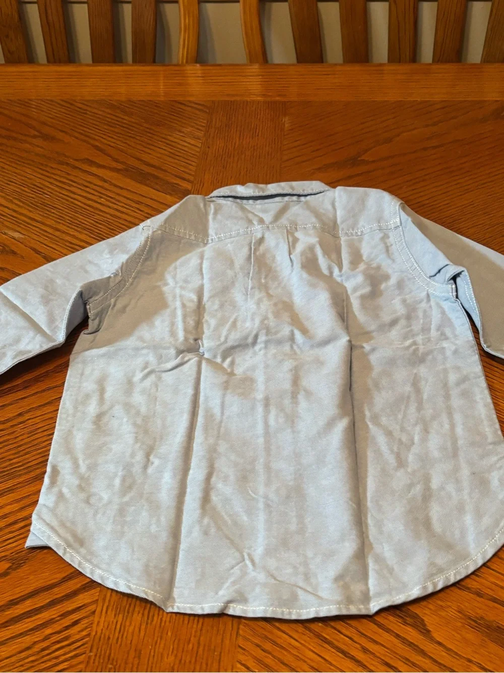 Baby Gap Toddler Boys 4 Years Light Blue Oxford Long Sleeve Button Down Shirt